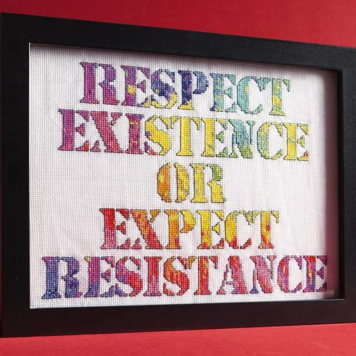 8 Bit Stitch's Respect Existence design for Issue 1