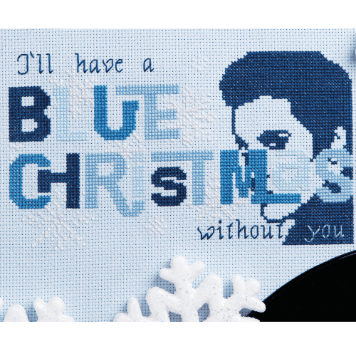 The Manly Art of Cross Stitch - Blue Christmas