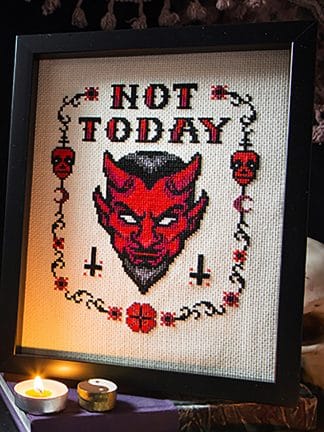 The Witchy Stitcher - Not Today Satan