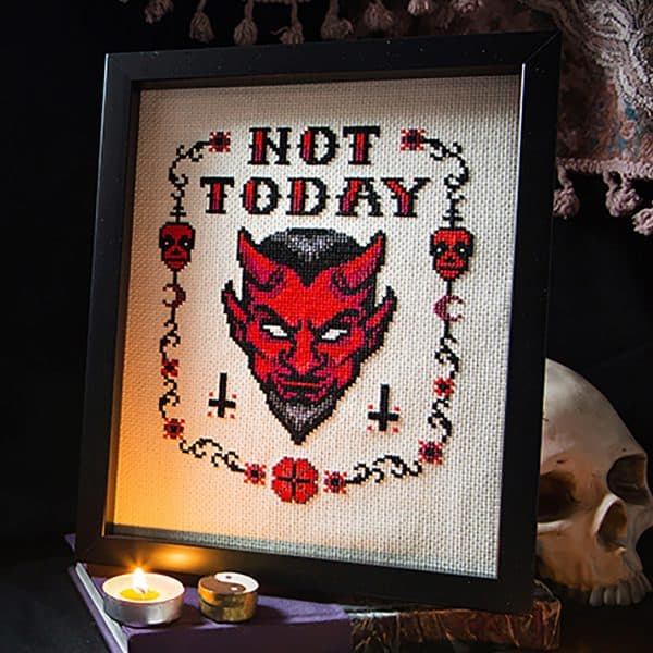 The Witchy Stitcher - Not Today Satan