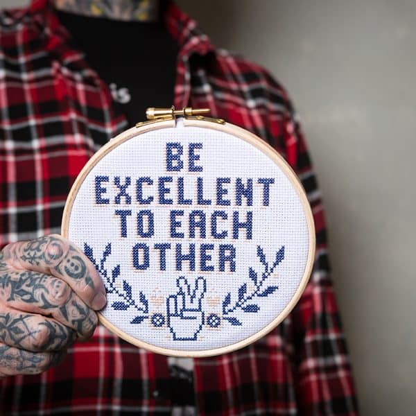 Kate Blandford's Be Excellent To Each Other Design from Issue 11