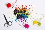 Cross-stitch pattern 'You Gotta Smile Thru It All' from XStitch 2021 Calendar - Reflex.
