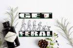 Cross-stitch pattern of human evolution with 'Get' and 'Relax' text from XStitch 2021 Calendar - Ref.