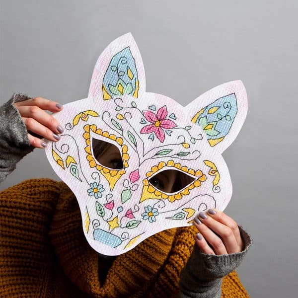 Apple Tree Cross Stitch - Fox Mask