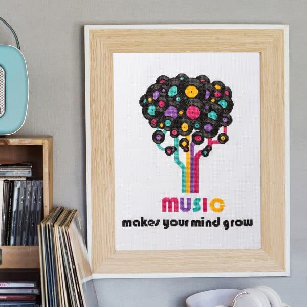 SmartCrossStitch - Music Makes Your Mind Grow