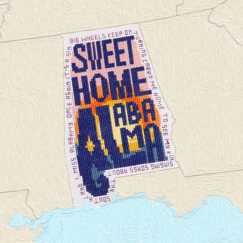 The Manly Art of Cross Stitch - Sweet Home Alabama